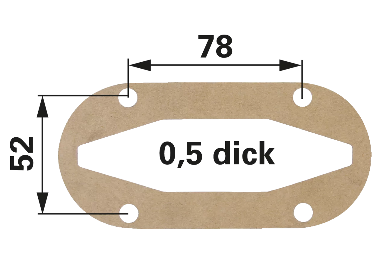 Deckeldichtung 4 Zoll, für Plattenschieber MZ MZ