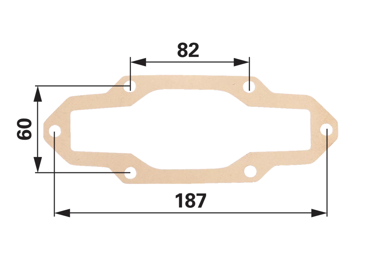 Deckeldichtung 6 Zoll, für Kolbenschieber 0075 MZ MZ