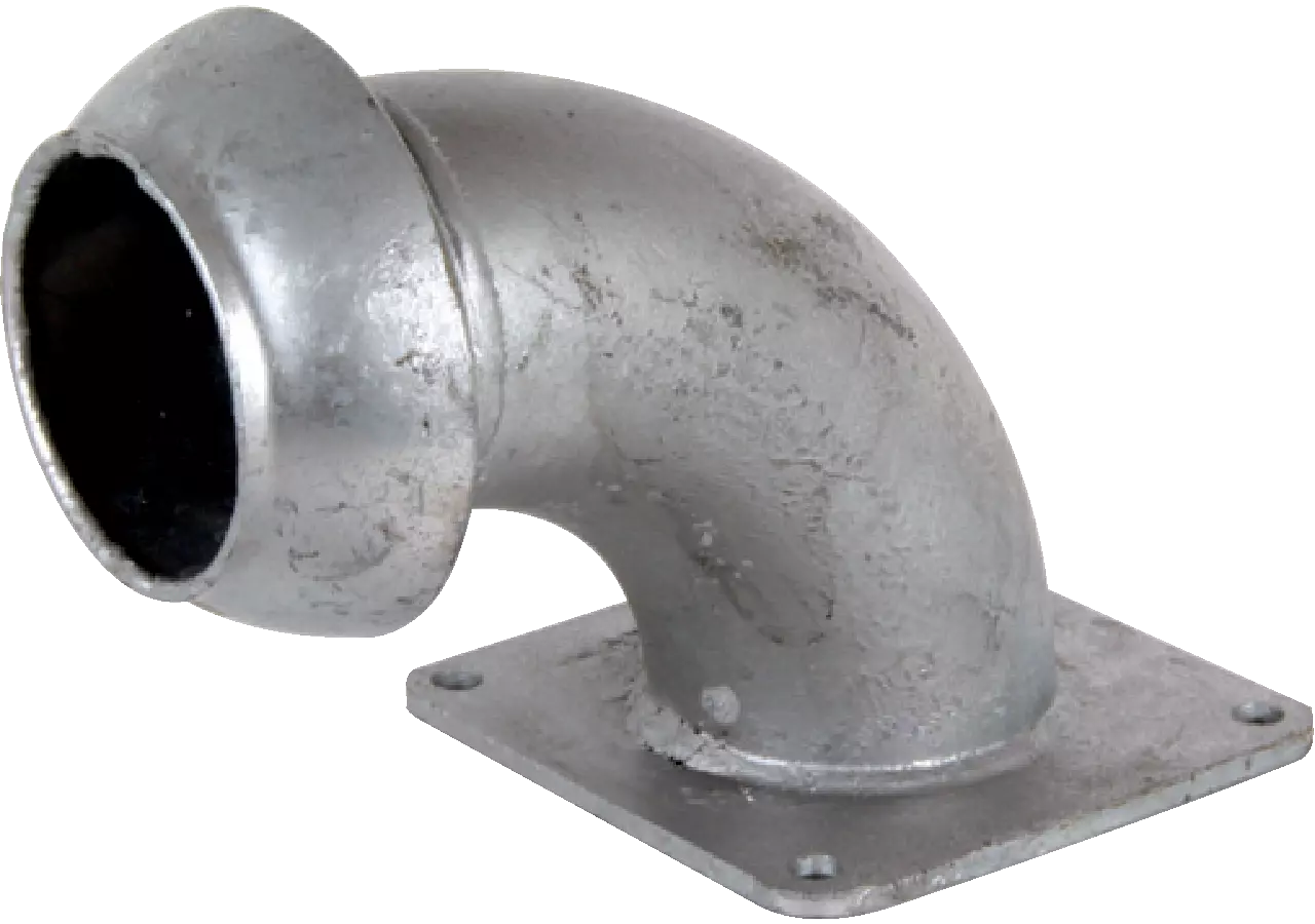 VT Flanschbogen System Perrot, 90 Grad, 8 Zoll, LA 180 mm verzinkt GartenShop24
