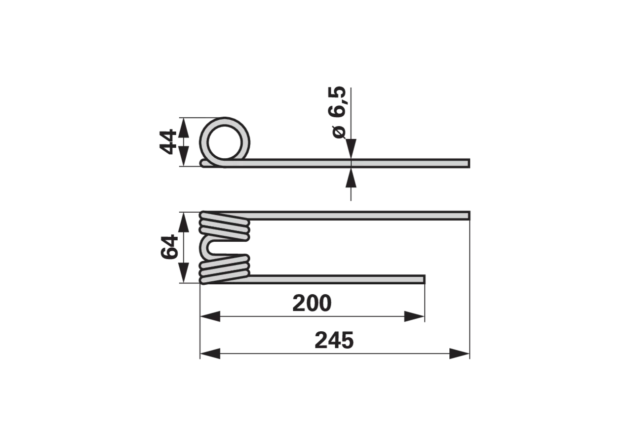 Bandrechenzinke Tiefschwarz – passend für Rapid 67924 GartenShop24