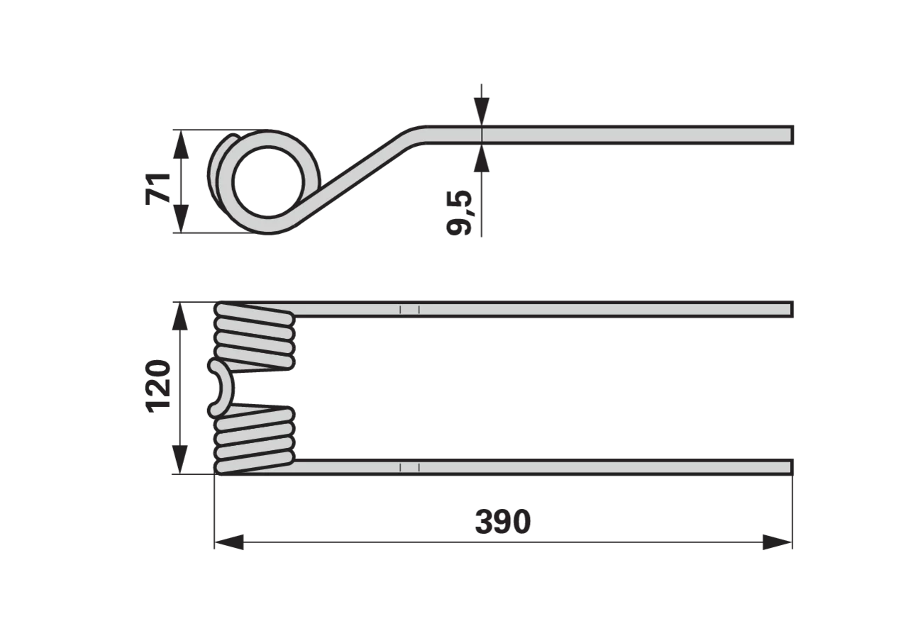 Kreiselheuerzinke Zinkgelb – passend für Rozmital 6761200 GartenShop24