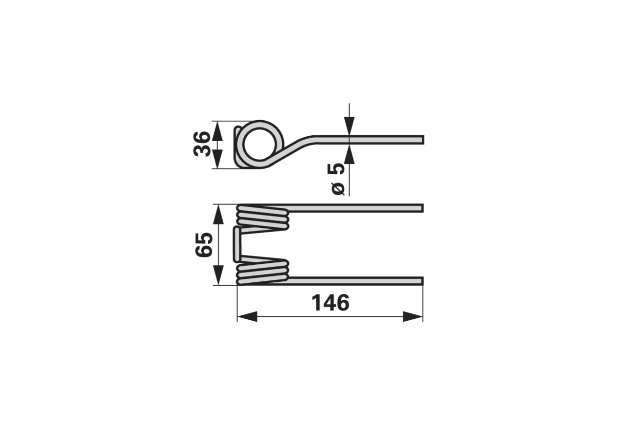Pick-up-Zinke Anthrazitgrau – passend für Mengele 03020350 GartenShop24