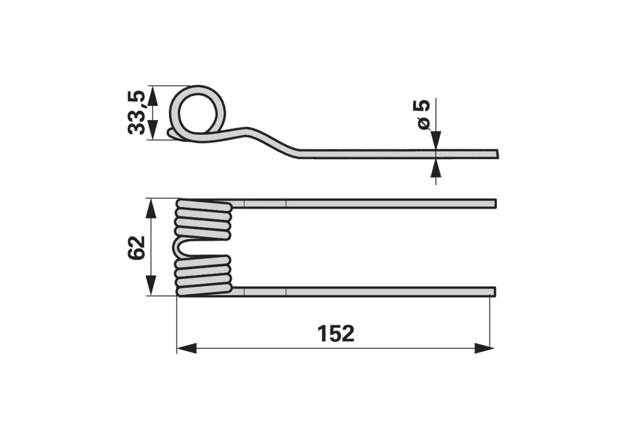 Pick-up-Zinke Schwarzgrau – passend für Mengele 02210030 GartenShop24