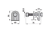 Zinkenhalter M12 x 75 mm Deutz-Fahr 16600659 Deutz-Fahr