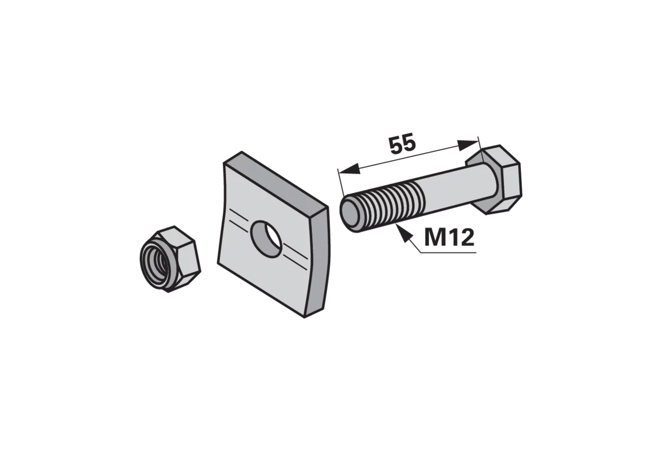 Zinkenhalter M12 x 55 mm – passend für Fontanesi 20/0020 GartenShop24