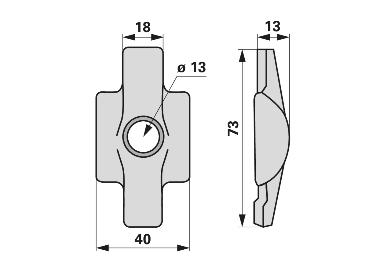 Zinkenhalter 2 Grad/-1 Grad Pöttinger 621.333 Pöttinger