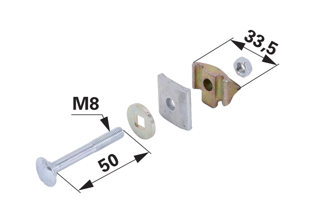 Zinkenhalter M8 x 50 mm – passend für Pöttinger 022.02.161.1 GartenShop24