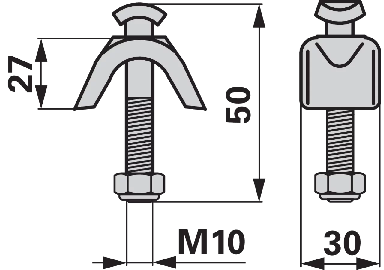Zinkenhalter M10 x 50 mm Reform MKW1001121 GartenShop24