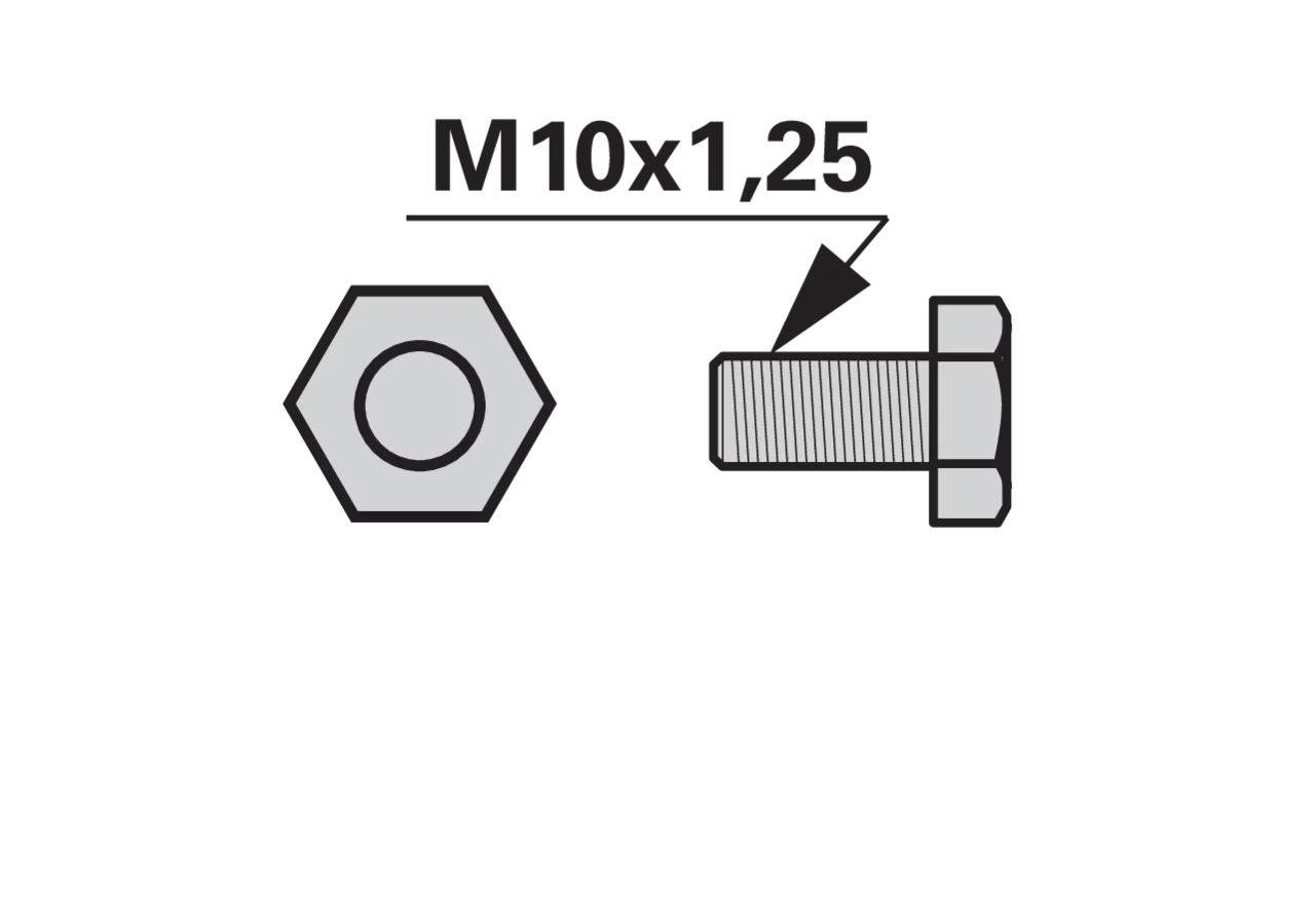 Messerhalterschraube M10 x 1,25 x 20 mm, Güte 8.8 passend zu BCS GartenShop24