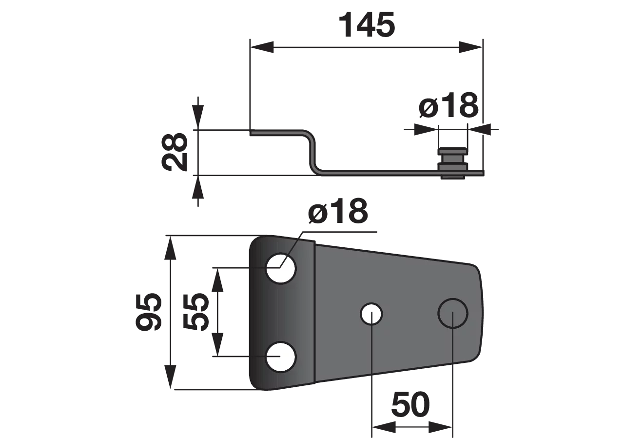 Messerhalter L 145 mm Claas 950956.1 Claas