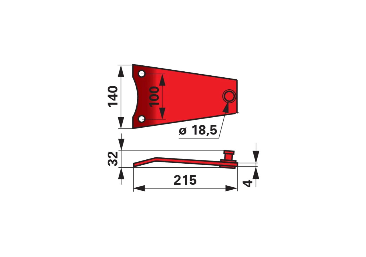 Messerhalter L 215 mm – passend für Stoll JF3279527A GartenShop24