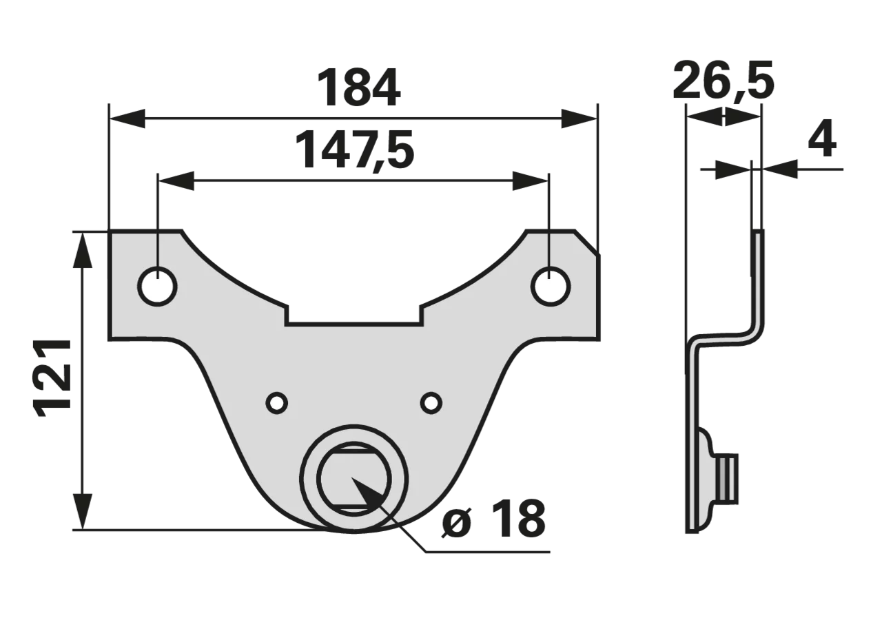 Messerhalter L 184 mm – passend für Stoll 3229517A GartenShop24