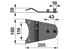 Messerhalter L 205 mm, Haltefeder – passend für Fella 140307 MWS
