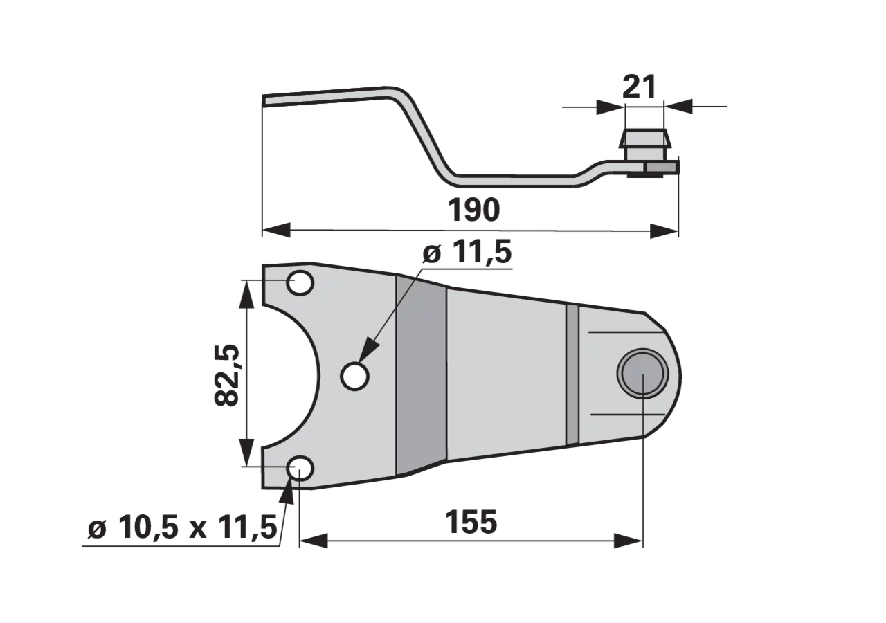 Messerhalter L 190 mm – passend für Mörtl TF/3 683=13622 GartenShop24