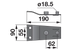 Messerhalter L 190 mm – passend für Pöttinger 434.123 MWS