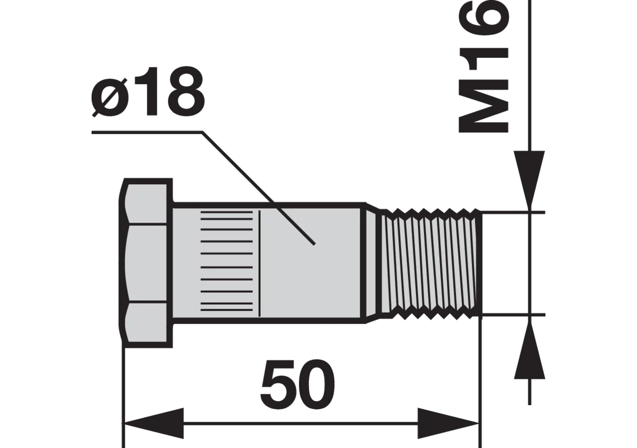 Spezialschraube M16 Vicon-PZ GT57 Deutz-Fahr