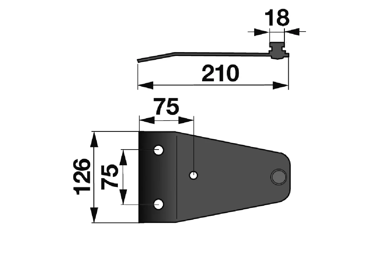 Messerhalter L 210 mm – passend für Vicon-PZ EU056 GartenShop24