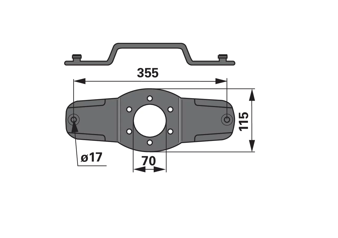 Messerhalter LA 355 mm – passend für Pöttinger 434.127 MWS