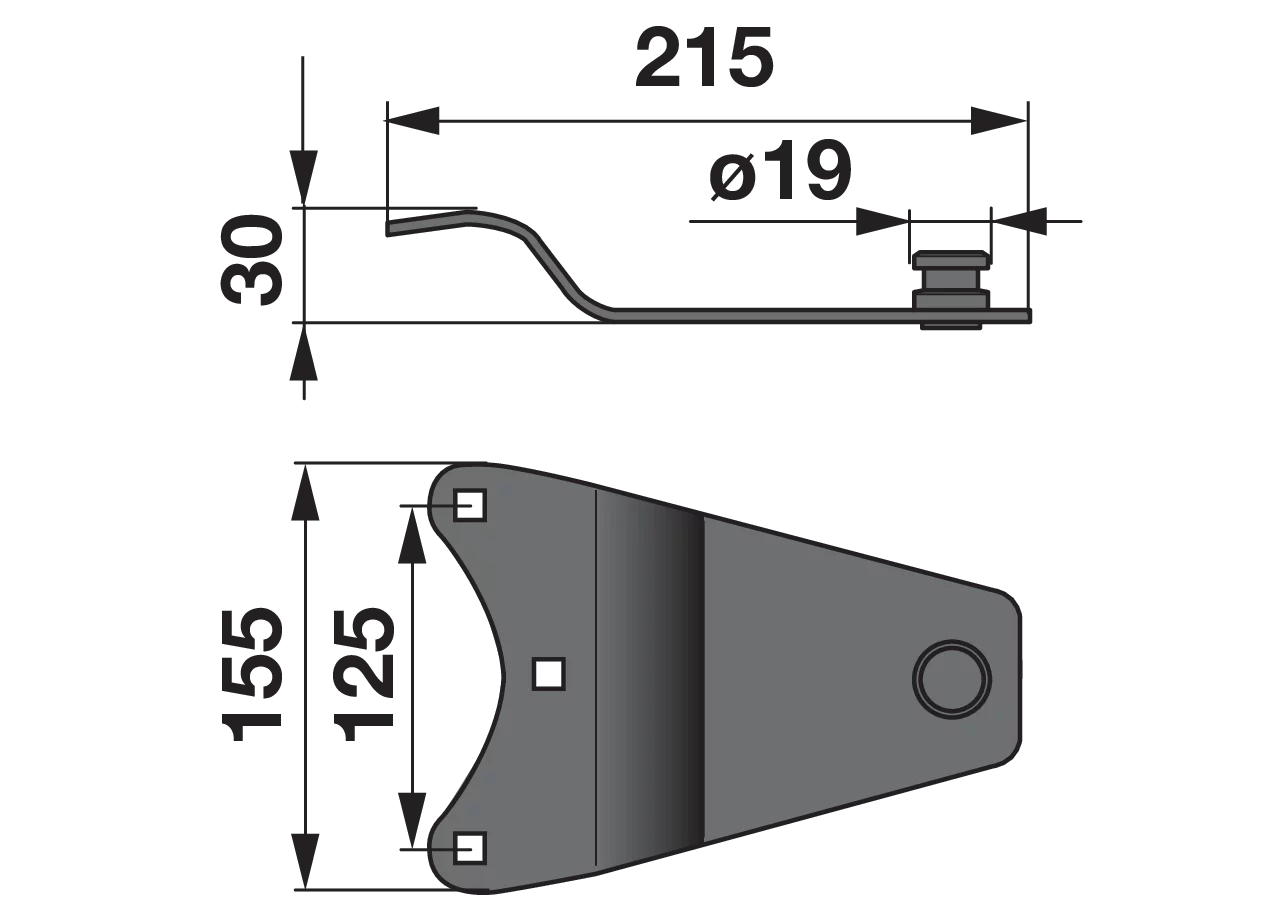 Messerhalter L 215 mm – passend für Vicon-PZ YA0335KO GartenShop24