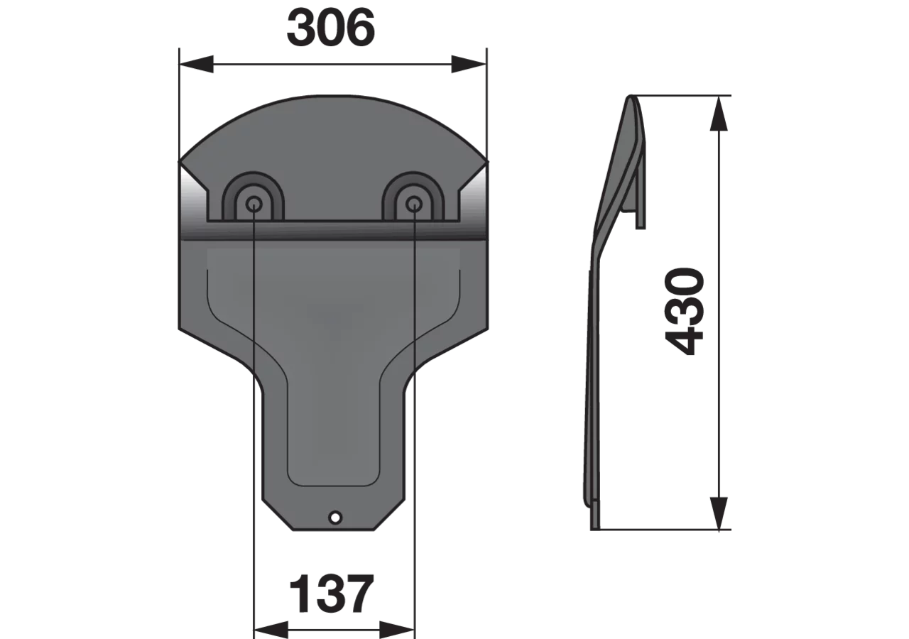 Gleitkufe mitte BCS 590.32613 BCS