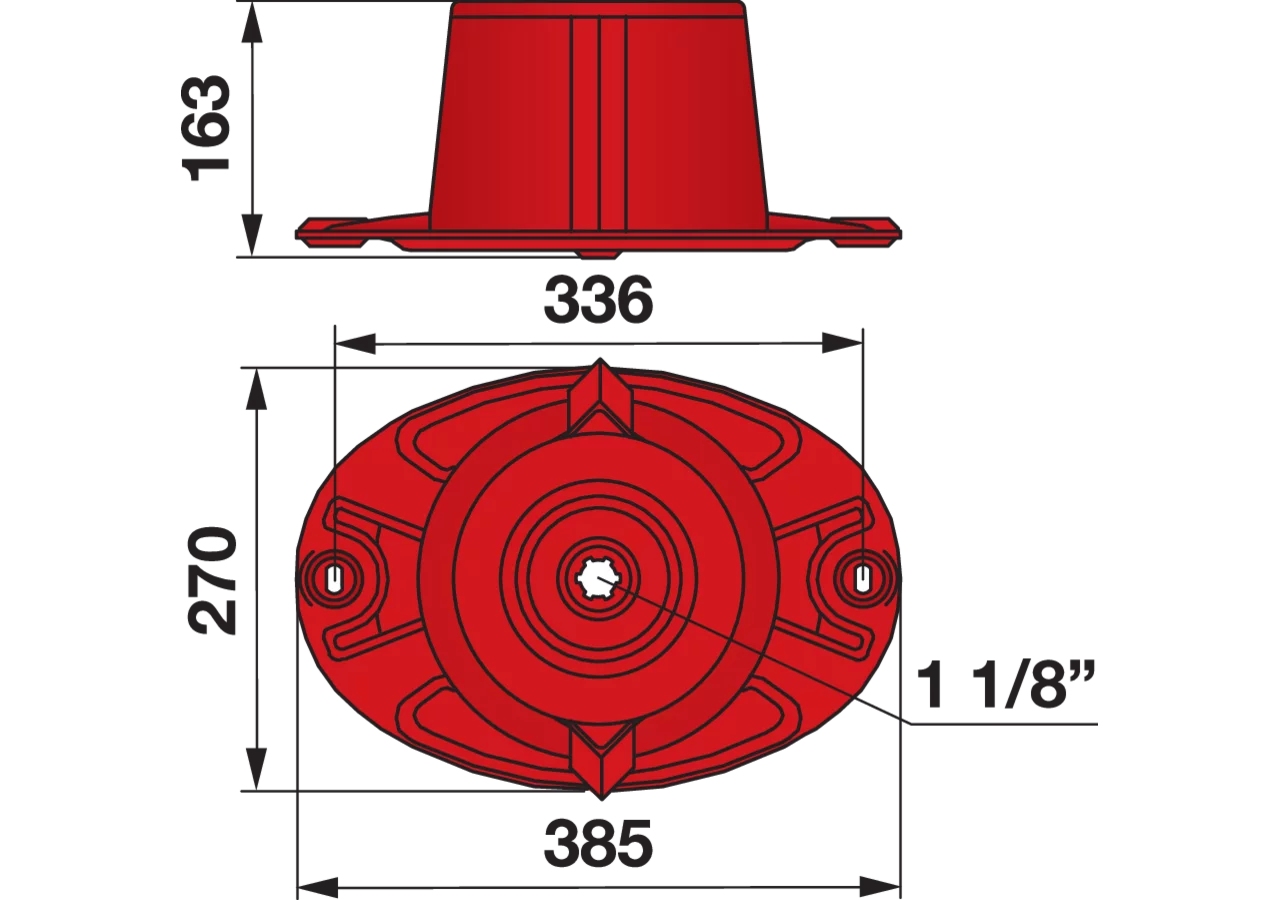 Mähtrommel L 385 x B 270 mm – passend für Kuhn 56200800 GartenShop24
