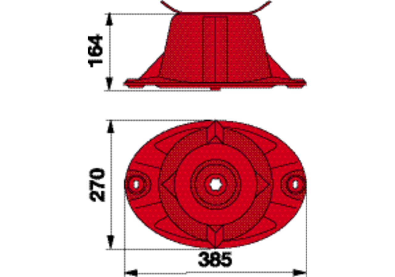 Mähtrommel L 385 x B 270 mm – passend für Kuhn 56207600 GartenShop24