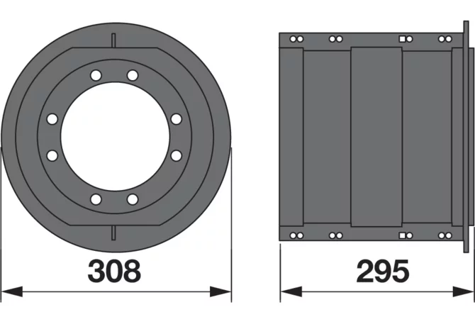 Mähtrommel AD 308 mm – passend für Vicon-PZ ET039 GartenShop24