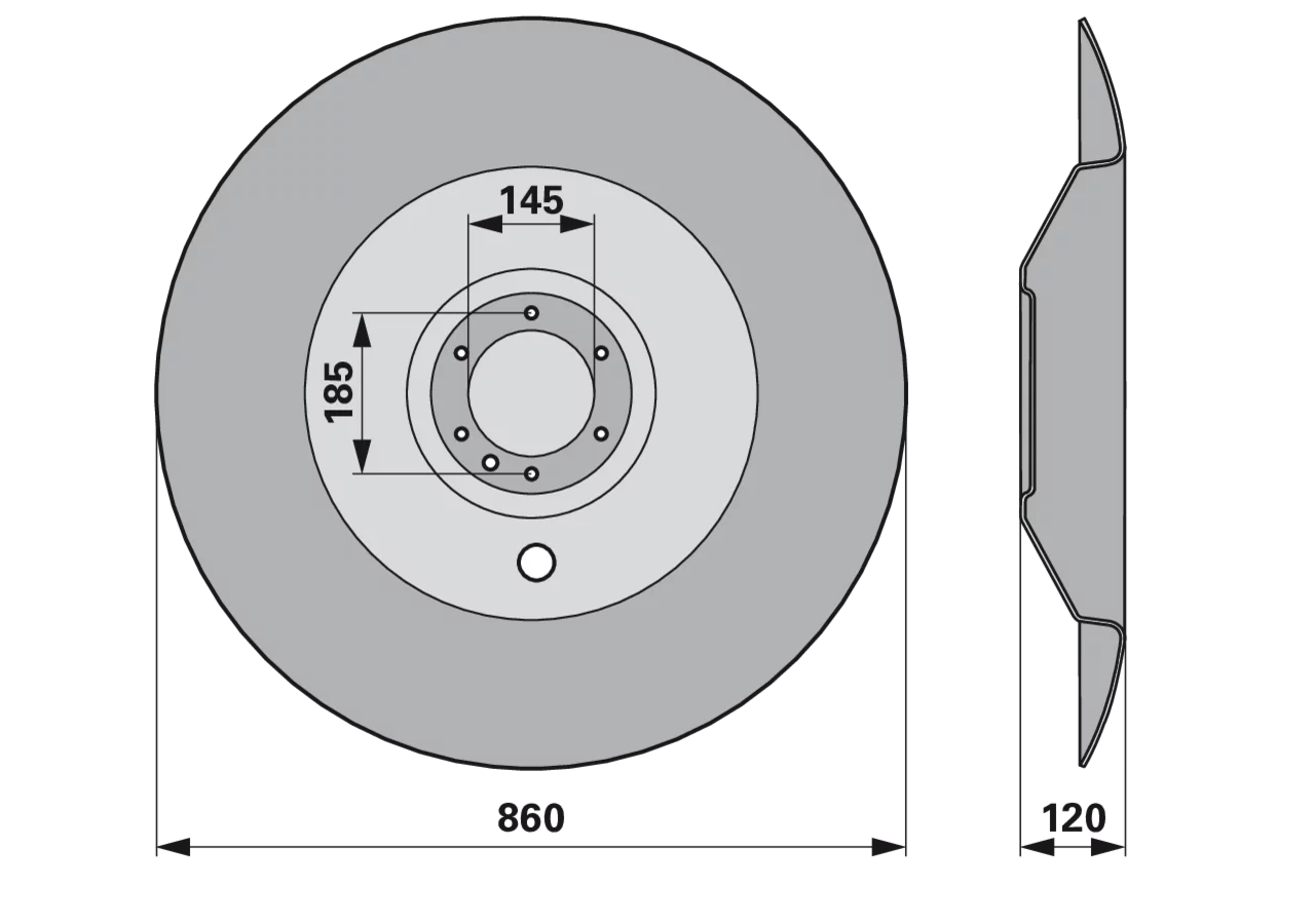 Gleitteller AD 860 mm Pöttinger 640.055 Pöttinger