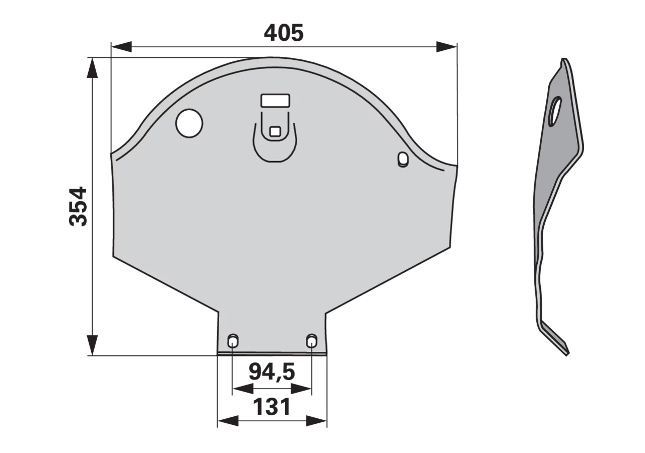 Gleitkufe – passend für Lely 4.1227.1455.0 FRANK