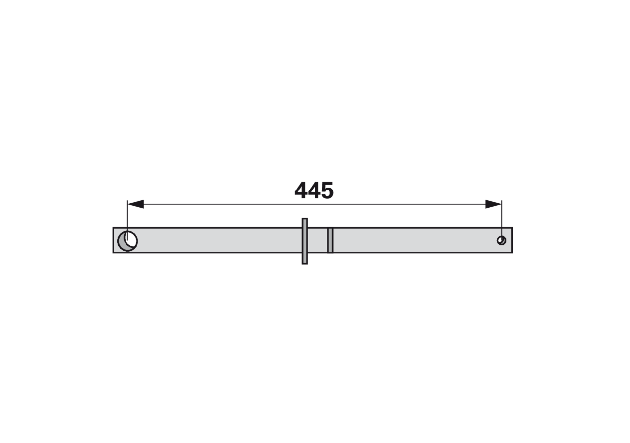 Hebel L 445 mm – passend für BCS 590.29260 GartenShop24