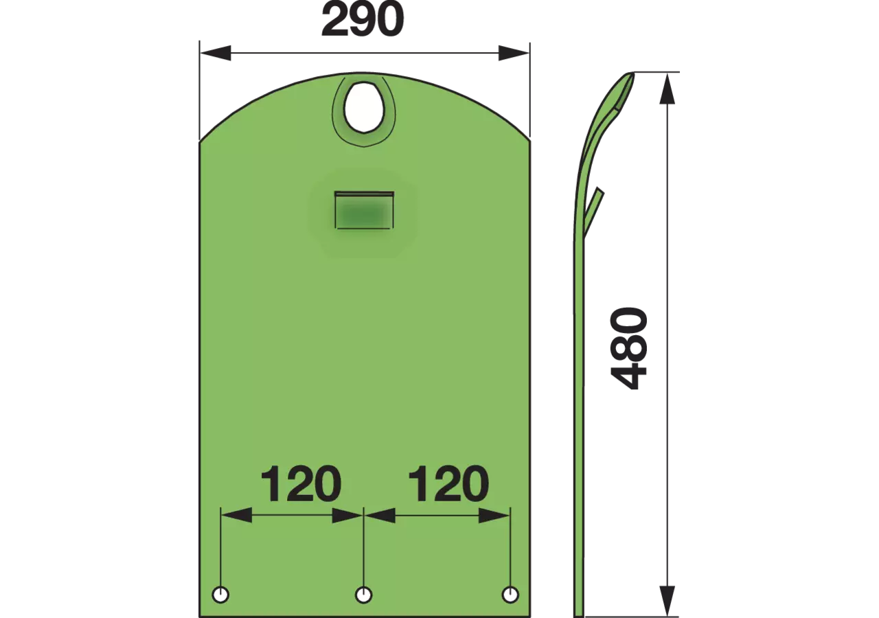 Verschleißkufe – passend für Krone 253657.0 GartenShop24