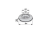 Haltebuchse AD 54 x ID 12 x L 14 mm Pöttinger 380.60.155.0 Pöttinger