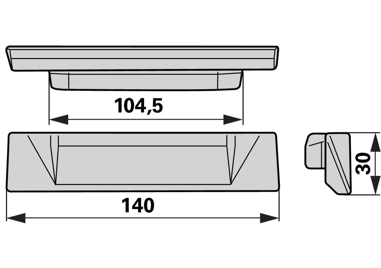 Gegenschneide L 140 mm Pöttinger 620.786 Pöttinger