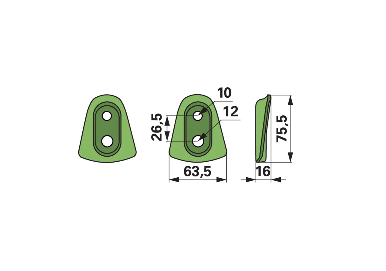 Messerhalterschutz-Set L 63,5 mm Krone 253743.1 Krone