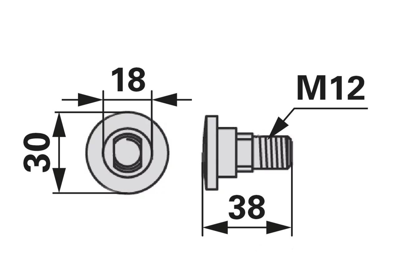 Messerhalterschraube M12 Niemeyer 018824 Niemeyer