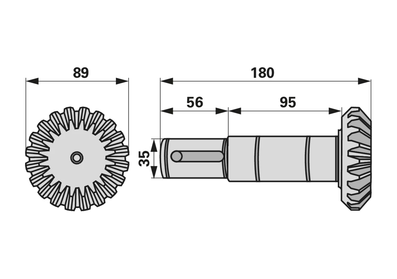 Ritzelwelle 20 Zähne Krone 150581.0 Krone