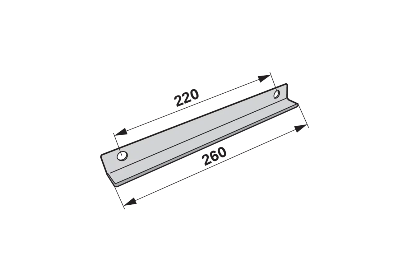 Förderleiste L 260 mm – passend für Mörtl 13669 GartenShop24