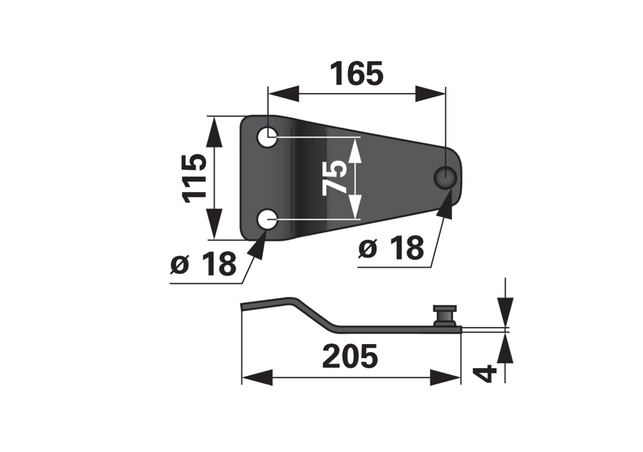 Messerhalter L 205 mm – passend für SIP 151033401 GartenShop24