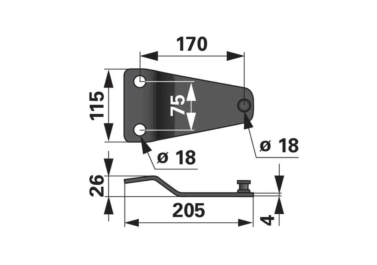 Messerhalter L 205 mm SIP 153784408 SIP