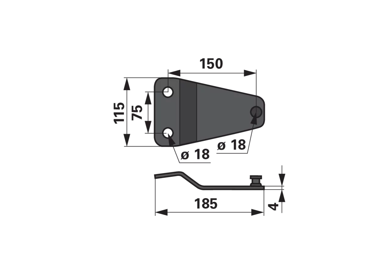 Messerhalter L 185 mm SIP 155177104 SIP