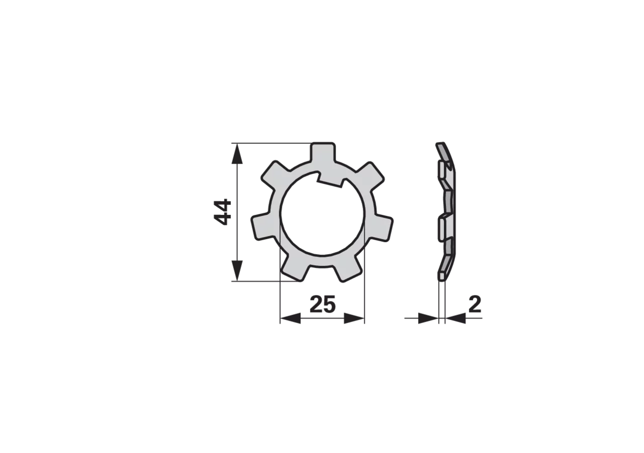 Sicherungsblech AD 44 mm Deutz-Fahr VGMT34 Deutz-Fahr
