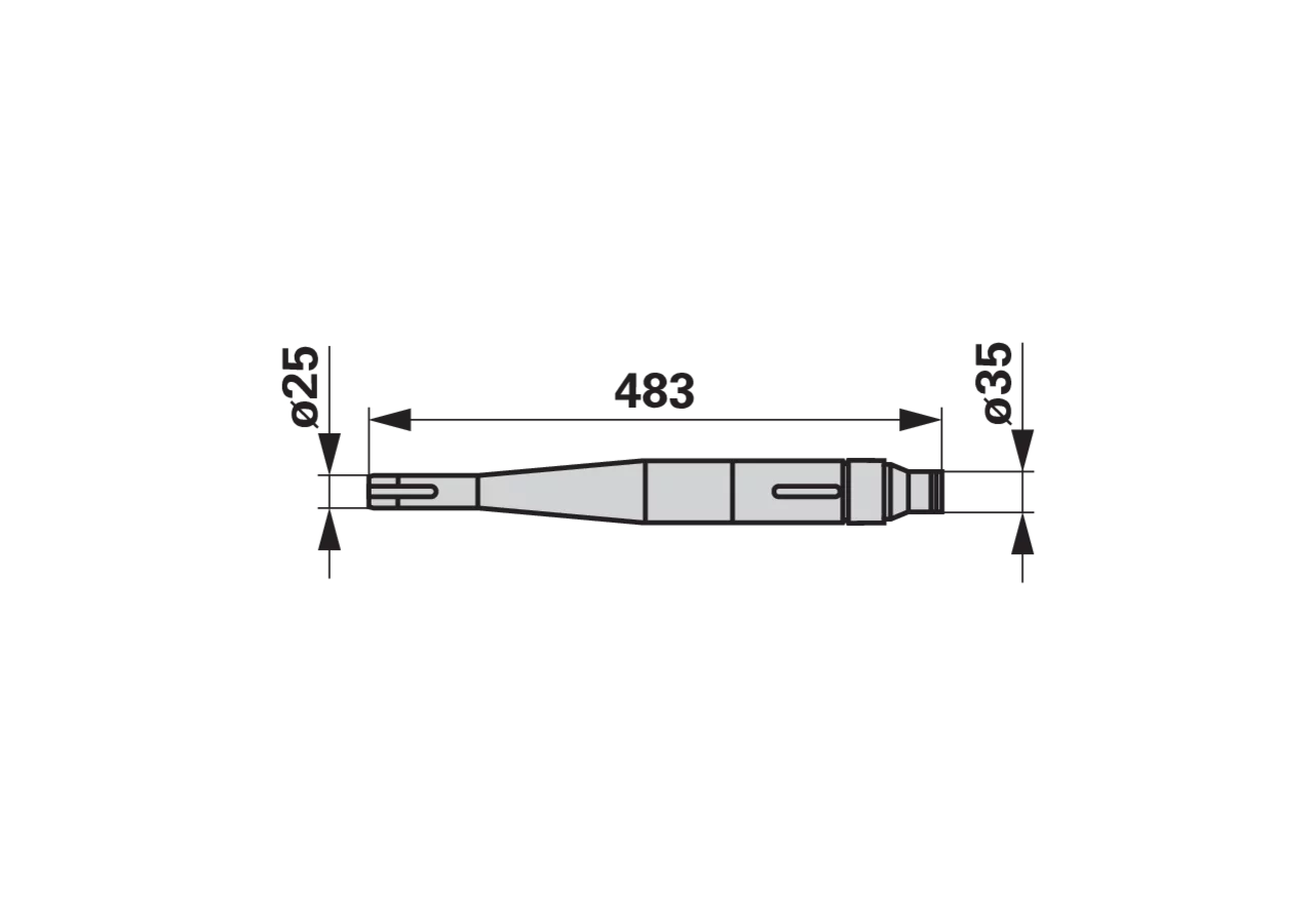 Vertikalwelle L 483 mm – passend für Vicon-PZ GT150/256 GartenShop24