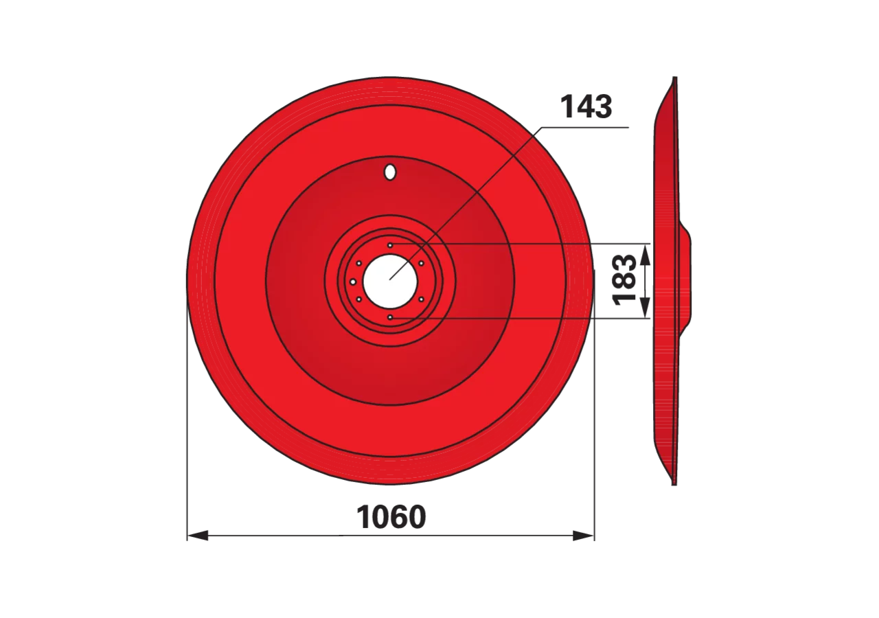 Gleitteller AD 1.060 mm Pöttinger 332.60.003.0 Pöttinger