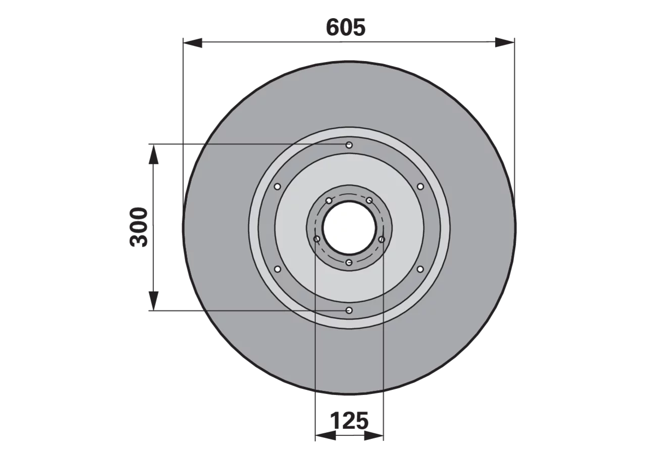 Gleitteller AD 605 mm Pöttinger 640.091 Pöttinger