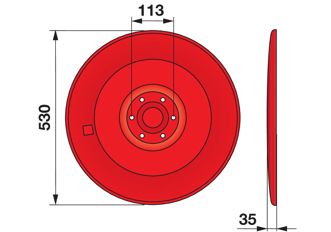 Gleitteller AD 530 mm – passend für Niemeyer 50580 GartenShop24