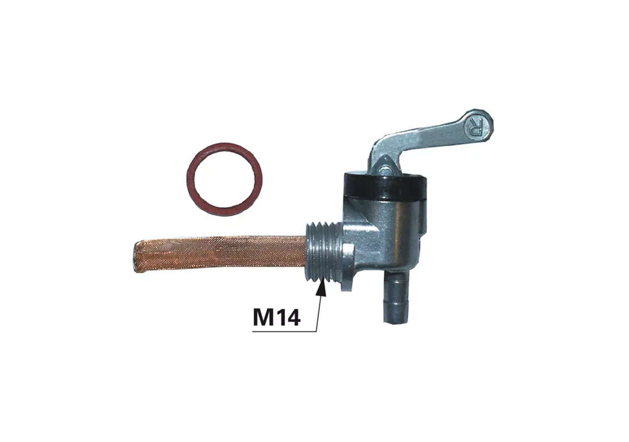 Benzinhahn M14 x 1,5 mm Schlauchanschluss 6 mm GartenShop24 - Hochwertige Gartengeräte