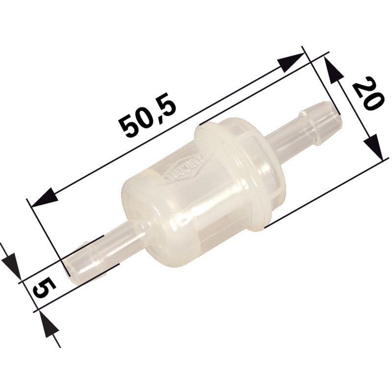 Benzinfilter für Schlauch ID 6 mm – Universal Benzinfilter