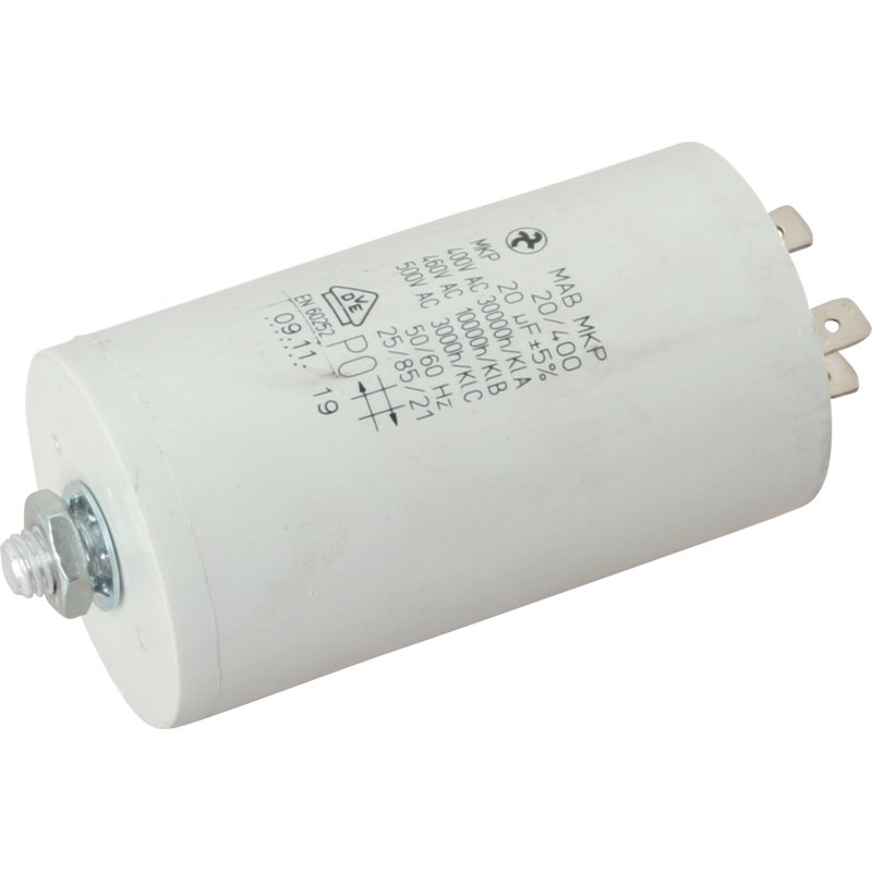 Kondensator 20 µF, AD 45 mm