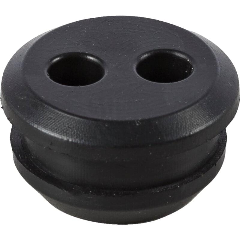 Gummitülle DM 18 mm, 2 x 5 mm Löcher für Benzintank