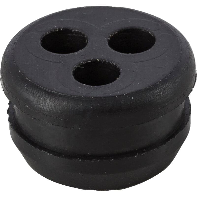 Gummitülle DM 19 mm, 3 x 4 mm Löcher für Benzintank